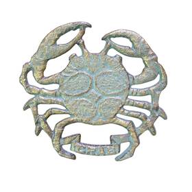 55163 Amajy Distressed Red Decorative Cast Iron Crab Shaped Dish