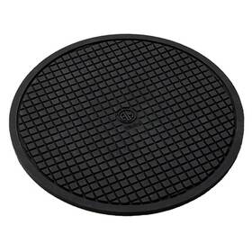 Trvr10 American Metalcraft Long Silicone Trivet Round Black 10-inch Diameter
