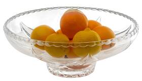 Cominhkpr101130 Amlong Crystal Fruit Bowl 12.5 Inches W X 4.7 H Clear