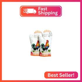 Cd300904 Amour Infini Oven Mitts Set Of 1 Quilted Liner With Hanging Loop Non Slip Heat