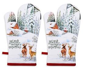 Cmw2omdl Amour Infini Oven Mitts Set Of 1 Quilted Liner With Hanging Loop Non Slip Heat Resistant