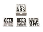 An174s Splash Coaster Asst Beer Sayings 772094103782