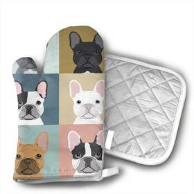 Antcreptson 068168777540 French Bulldogs Dog Oven Mitts - Pot Holders Decor For The Kitchen Pothol