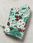 Anthropologie Paola Oven Mitt Floral Polka Dots Peach Cotton Quilted