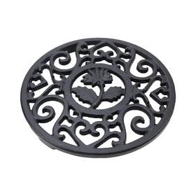 Hjl202400093 Antrader Cast Iron Trivet Flowercast With Pegs Heat Resistant Hot