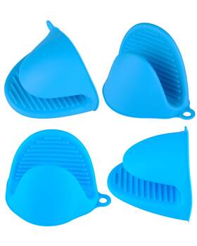 Aofuxti 797999200770 4pcs Silicone Oven Mitts - Cooking Pinch Grips Heat Resis