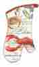 Aom136 Michel Design Red Lobster Seafood Print Kitchen Oven Mitt Cotton 608666689845