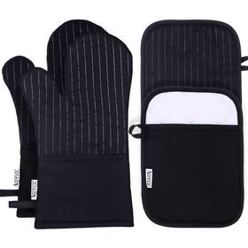 Aoresac 752890207723 Oven Mitts And Pot Holders Set 500 F Heat Resistance Flexible Glove