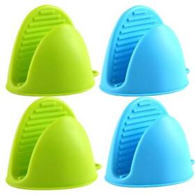 Aortdes Silicone Cooking Pinch Grips Oven Mitts Finger Protector Pot Holder Fo
