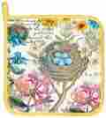 Aph249 Michel Design Works Honeysuckle Cotton Potholder Multicolor 608666695693