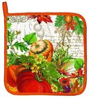 Aph263 Michel Design Works Cotton Kitchen Potholder Autumn Harvest 608666693354