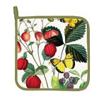 Aph305 Michel Design Works Cotton Kitchen Potholder Strawberry Butterfly 608666715896