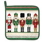 Aph313 Michel Design Works Cotton Kitchen Potholder Christmas Nutcracker 608666721705