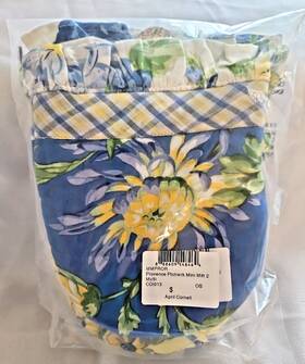April Cornell 888609548464 Provence Patchwork Mini Mitt Set Of 2 Blue Yellow Floral New Pkg