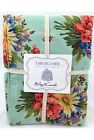 April Cornell New Spring Summer Daisy Tablecloth 70 Round Cotton Yellow Pink 079779023312