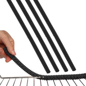 Kxbaohujiaotiao-00 Apvok Oven Rack Guards Heat Resistant Silicone Edge Protectors 14 Black