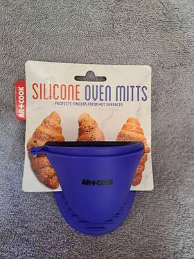 Ar Cook 840028720807 Silicone Oven Mitts 2pcs Heat Safe Up To 400 F