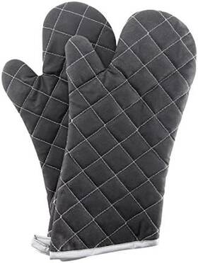 Arcliber 445003848885 Oven Mitts Heat Fire Resistant 425 F Quilted Terry Cloth
