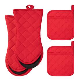 Arcliber 746362425975 Pot Holders And Oven Mitts Sets 4pcs Potholders For Kitchens Non-sli