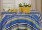 Arlee Home Fashions New Blue Yellow Green And White Stripe Indoor Outdoor Tablecloth 70 Inch R 762022296037