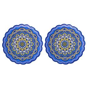 B07tr5t9yr Arly Wipeable Hardboard Blue Trivets Mat For Heat Pot Decor Cork Backed Insulatio