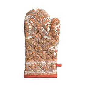 Om005aa01 Aspero Maison Dft Hermine Oven Gloves 100% Cotton Mitt 7 Inch X 13 With Loop Heat