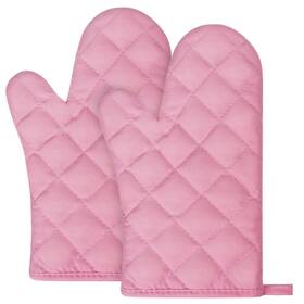 M1-3385865 Auauy Pink Oven Mitts 1 Pair Kitchen Mittens 392 F Heat Resistant