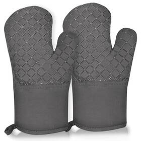 Jj12028-11 Auruza 2 Pcs Oven Mitts Heat Resistant For Kitchen Gloves Long M