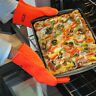 Ausid-0099 Gator Gloves Super Bbq Heat Resistant Silicone Oven Mitts Grilling