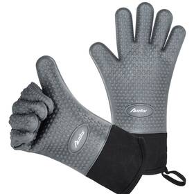 Auzilar 761460537429 Silicone Cooking Gloves Grilling Heat Resistant Bbq Kitchen S