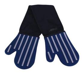 16582 Avanti Silicone Double Oven Mitts Butcher Stripe