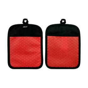 16592 Avanti Silicone Pot Holder Set Of 2 Red