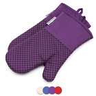 B01cpio7qw La Sweet Home Silicone Oven Mitts Plaid Heat 789655063102