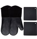 B01kq31j3m Homwe Silicone Oven Mitts With Quilted Cotton Lining Professional Heat
