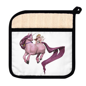 35533249 Baby Cupid And Unicorn Pot Holder With Pocket