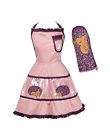Bake-hhpkc Wild Eye Designs Hedgehog Purple And Pink Apron 8160831022304