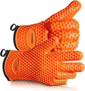 Bastenbbq 198715920376 Xl Silicone Bbq Gloves Extreme Heat Resistant Oven Perfect