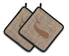 Bb1021-bl-bn-pthd Carolines Treasures Whale Potholder