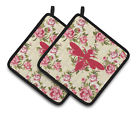 Bb1054-rs-bu-pthd Carolines Treasures Wasp Shabby Elegance Chic Roses Potholder Set Of