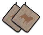 Bb1112-bl-bn-pthd Carolines Treasures Pug Potholder Set Of Caroline