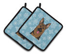 Bb1645pthd Carolines Treasures Snowflake German Shepherd Potholder Set Of 638508388650