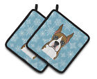 Bb1657pthd Carolines Treasures Snowflake Boxer Potholder Set Of Caroline 638508388537