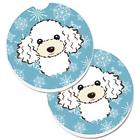 Bb1691carc Coasters Carolines Treasures Snowflake White Poodle Set Of 638508565860