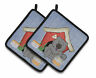 Bb2893pthd Carolines Treasures Dog House Chow Potholder Set Of Caroline