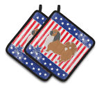 Bb3338pthd Carolines Treasures Patriotic Usa Pekingese Potholder Set Of 638508524218