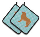 Bb3658pthd Carolines Treasures Leonberger Checkerboard Potholder Set Of Caroline