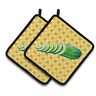 Bb7199pthd  Carolines Treasures Cucumber On Basketweave Decorated Pot Holder 638508826206