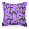 Bb7528pw1818 Carolines Treasures Watecolor Halloween Black Cats On Purple
