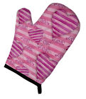 Bb7566ovmt Carolines Treasures Watercolor Hot Pink Striped Hearts Oven 638508883346