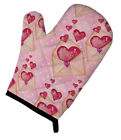 Bb7568ovmt Carolines Treasures Watercolor Pink Love Letter Oven Mitt 638508883360